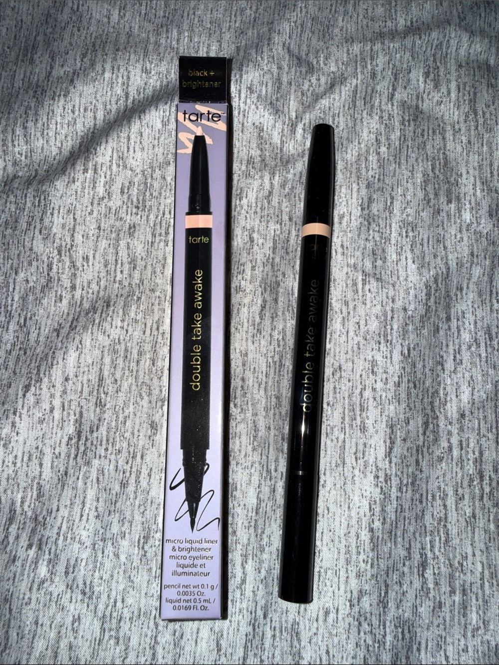 tarte Double Take Awake Dual-Ended Eyeliner in Black with Nude Accent